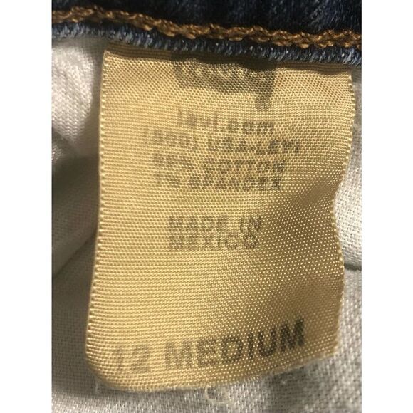 Levi 529 Jeans Women’s Curvy Bootcut 12 Medium Denim Pants - Picture 11 of 16